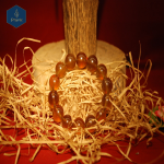 Vòng tay hổ phách nâu bóng