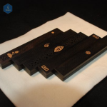 Máng đốt gỗ nguyên khối - gỗ đen