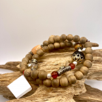 Vòng tay trầm phối đá Desert - Sa mạc