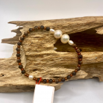 Vòng tay trầm phối đá Nguyệt lửa 246