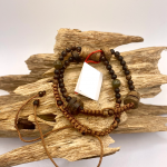 Vòng tay trầm phối đá Như ý 163