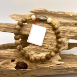 Vòng tay trầm phối đá pure love 96-1