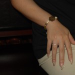 Vòng tay trầm phối đá Flower 190