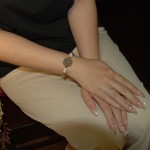 Vòng tay trầm phối đá Flower 190