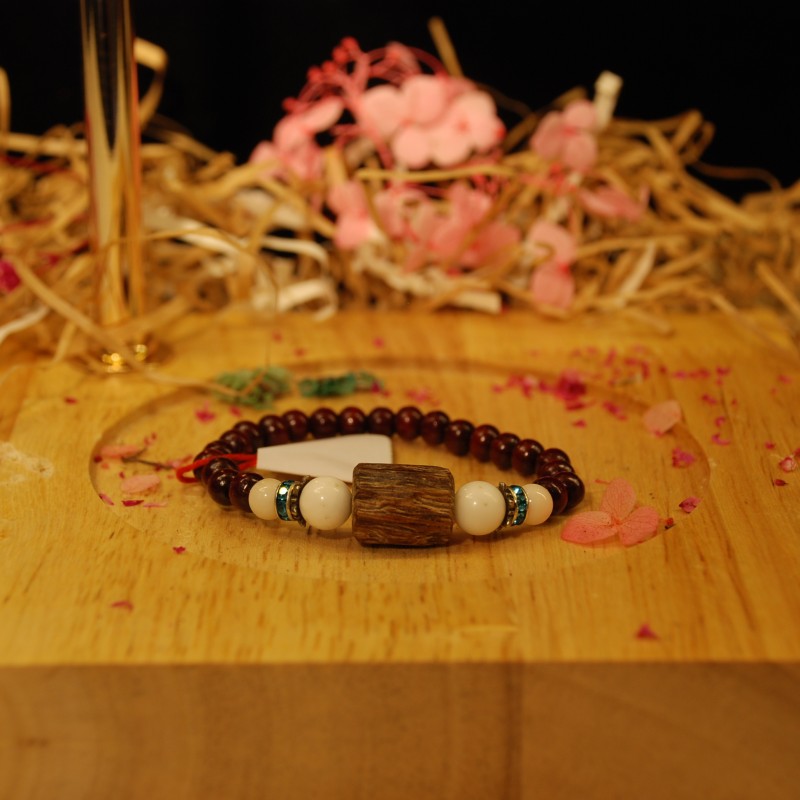 Vòng trầm phối đá Mixup.76